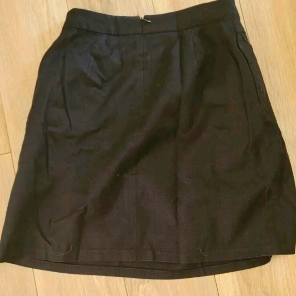 Tabitha Short Black Lined Skirt Size 6 100% Cotton